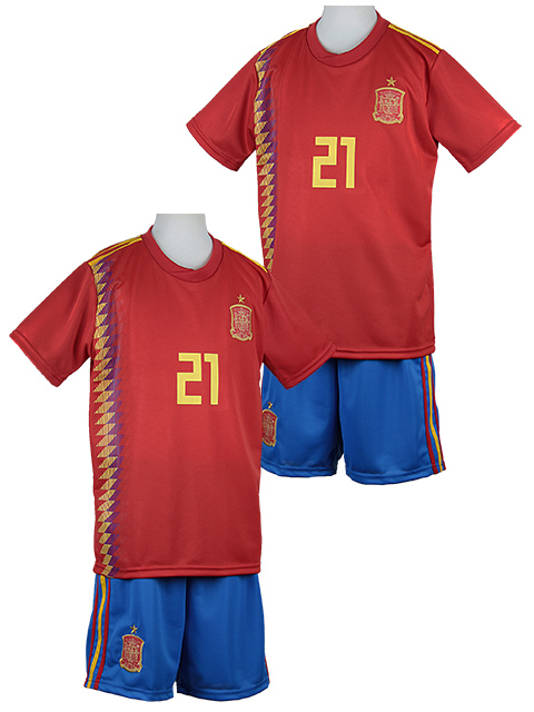 18スペイン代表 21シルバ キッズ ジュニア用レプリカユニフォーム 激安通販のフットボールキング